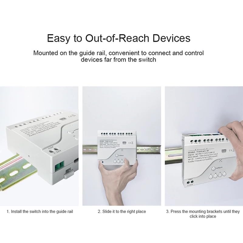 4 Channel Smart WiFi RF Bluetooth Wireless Dry Contact Relay Switch Module,Phone app Remote Control,Compatible with Alexa Google Home (Tuya 4CH 5V AC/DC7-32V) - Image 7